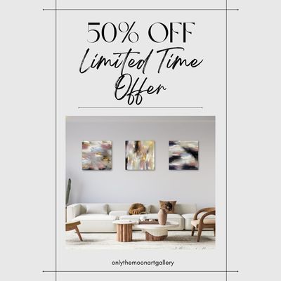 Limited time only when it rains canvas print collection half price